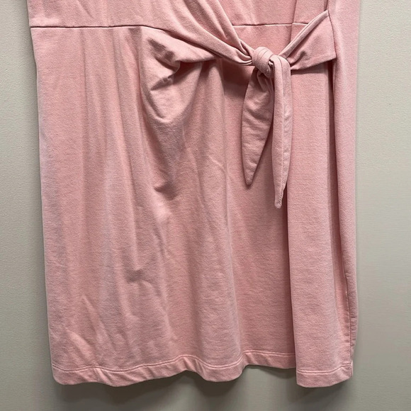 Nine West Knot Front Mini T-shirt Dress Pink XXL - Picture 3 of 15